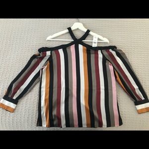Nwt Beautiful stripe blouse x-small
